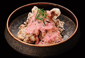 赤城鶏の竜田揚げ