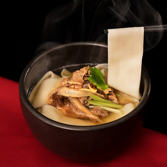 花山うどん 鬼ひも川 肉うどん