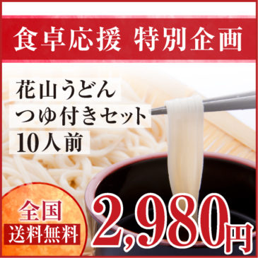 食卓応援セット うどんつゆ付き10人前 全国送料込み2980円