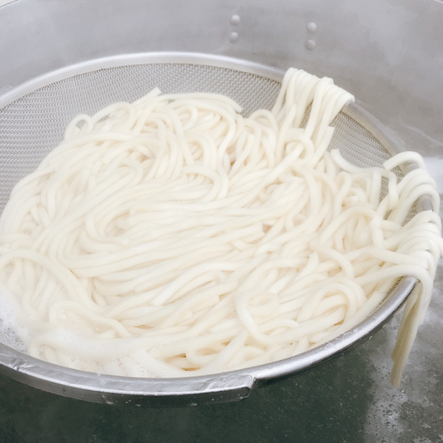 ゆで上げたうどん