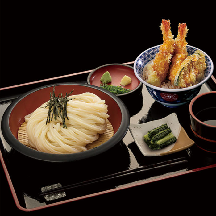 本店_平日_花山御膳セット_ざる_小天丼