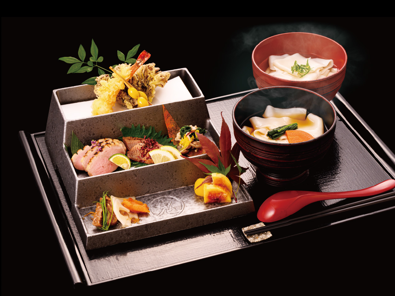 日本橋限定_秋の日本橋三段御膳